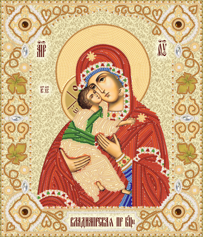 Икона Божией Матери ''Всецарица'. Набор для вышивания. Марічка (НИК-5321)
